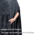 thumbnail image 6 of Poncho Blanket Super Soft Comfy Plush Wearable Fleece Blanket  for Adult, 6 of 8