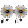 thumbnail image 1 of Ventilador de pared CAMMOO, oscilante, 50 cm, con mando a distancia, 2 paquetes, 1 of 9