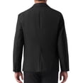 thumbnail image 3 of CHAQUETA DE TRAJE DE NEGOCIO SÓLIDA DE UN BOTÓN CON SOLAPA DE MUESTRA PARA HOMBRES CHIC INSPIRADOS 2XL NEGRO, 3 of 5