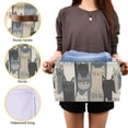thumbnail image 3 of Yayeee 2 Pack Canvas Storage Basket with Handles for Shelves Fabric Bins Closet Organizer, Blue Cute Cats, 3 of 8