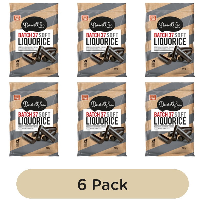 Darrell Lea Batch 37 Fresh Liquorice 200g, British Import (Pack of 6)