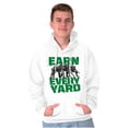 thumbnail image 3 of Football Athlete Earn Every Yard Men's Big & Tall Graphic Hoodie Brisco Brands 2X, 3 of 5