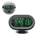 thumbnail image 4 of Termómetro De Coche 3 En 1 Con Retroiluminación De Dos Colores Reloj De Coche Multifuncional Opcional Con Pantalla De Voltaje Para Vehículos De 12-24V seitruly VI009276-02, 4 of 6