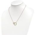 thumbnail image 3 of 14K Yellow Gold Polished Circles with 2 Inch Extender Necklace - 17"- Made In Italy Chain, 3 of 7