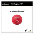 thumbnail image 5 of Champion Sports Playground Ball, 6", Red, 5 of 5
