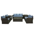 thumbnail image 2 of Thy-Hom Rio 6 Piece All-Weather Wicker Conversation set with Storage, 2 of 6