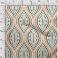 thumbnail image 2 of oneOone Georgette Viscose Dark Mustard Fabric Ogee Damask Craft Projects Decor Fabric Printed By The Yard 42 Inch Wide, 2 of 4