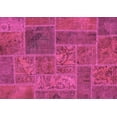 thumbnail image 1 of Ahgly Company Indoor Rectangle Patchwork Pink Transitional Area Rugs, 7' x 9', 1 of 4