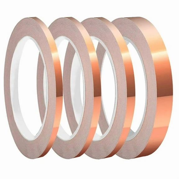 Copper Foil Tape with Conductive Shielding Snail Tape Stain Glass 20M Single Side DIY Copper Tape for Home Appliance