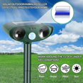 thumbnail image 3 of 1-3 piezas repelente ultrasónico de animales para gatos y perros, repelente de animales recargable con energía solar para jardín, resistente al agua, para patio de granja, 1 pieza, 3 of 5