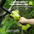 Mini Cordless Chainsaw, UNTIMATY 6" Brushless Chainsaw with 2 Battery