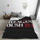 thumbnail image 4 of Manta polar de campaña presidencial Reagan Bush '84, manta súper suave y acogedora, manta de franela ligera y cómoda, mantas de felpa cálidas para sofá, sofá, cama, 4 of 5