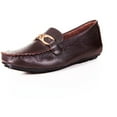thumbnail image 2 of Chaussures Plates Confortables en Cuir pour Femme, Brunes, par ENAAF #CRSC77775BR, 2 of 5