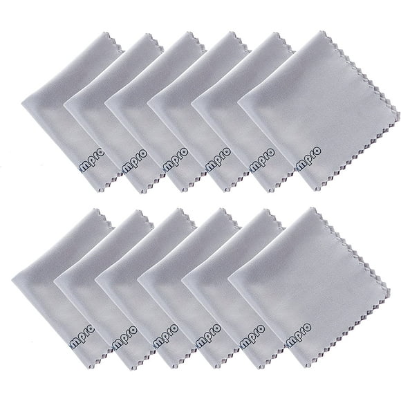12 Pack Microfiber for Camera Optical Lens, Gl, Phone, iPhone, iPad, Tablet, Laptop, LCD