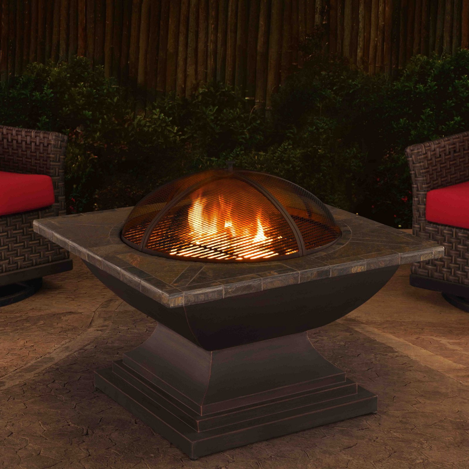 Sunjoy 36 Crighton Fire Pit Walmart Com