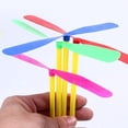 thumbnail image 3 of Flmtop 100 Pcs Hélice Volante à Pousser à la Main en Forme de Libellule Jeu de Sport de Plein Air Jouet pour Enfants, 3 of 7
