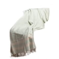 thumbnail image 4 of HomeRoots 516512 Turquoise Woven Cotton Striped Throw Blanket, 4 of 5