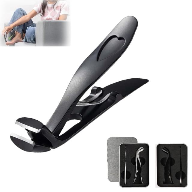 Cortaúñas XINYU Cumulus Pro ergonómico con cabeza en ángulo negro