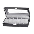 thumbnail image 2 of Caja de almacenamiento para relojes Yinane organizador de joyería con cerradura, 2 of 8