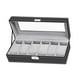 thumbnail image 2 of Caja de almacenamiento para relojes, caja para relojes con capacidad para 6 relojes, organizador de relojes para hombres y mujeres, relojes, collares,, 2 of 10