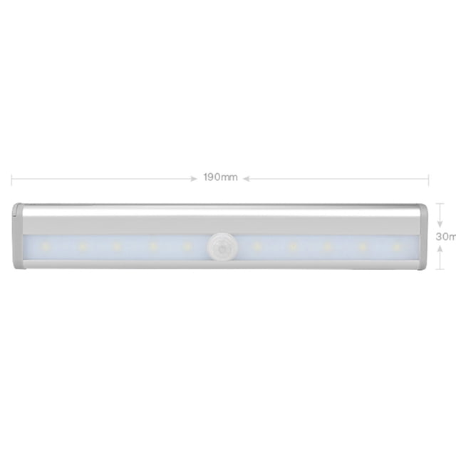 LED Closet Light Motion Activated, Under Cabinet Lights, Motion Sensor LED Lights, Stick-on Anywhere Battery Operated 10 LED Motion Sensor for Closet Hallway Stairway (3 Pack)