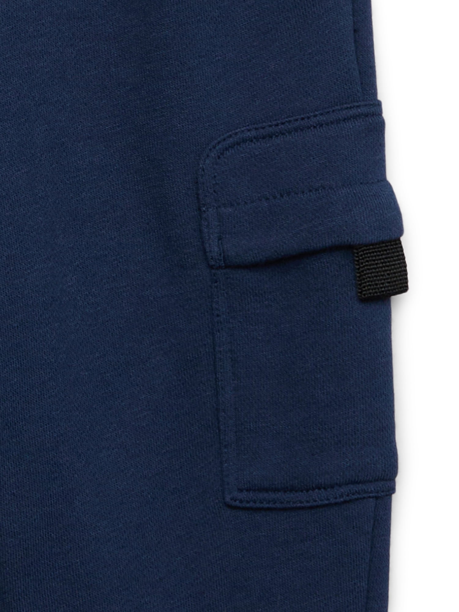 Wonder Nation Toddler Boys French Terry Cargo Joggers, Sizes 12M-5T