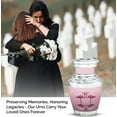 thumbnail image 4 of JAGASY Pink Cremation Urns for Girl - Flamingo Couple Decorative Urn for Human Ashes - Pink Small Urn for Ashes Adult Male - Keepsake Funeral Urns for Boy - (3 Inch), 4 of 7