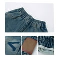 thumbnail image 6 of Boys Jean Shorts Relaxed Fit Loose Cargo Jean Shorts Boys' Fashion Kids Boys Clothes 8-9 Years Cute&nbsp;Boy&nbsp;Clothing, 6 of 9