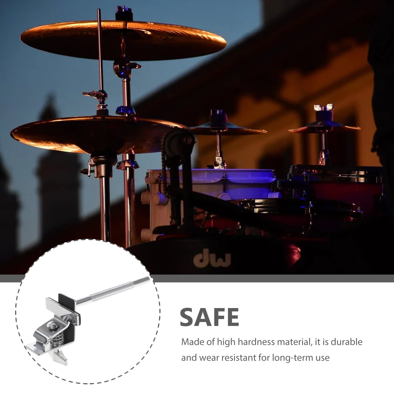 TUOREN Multi Drum & Cymbal Clamp For Boom Arm & Stand