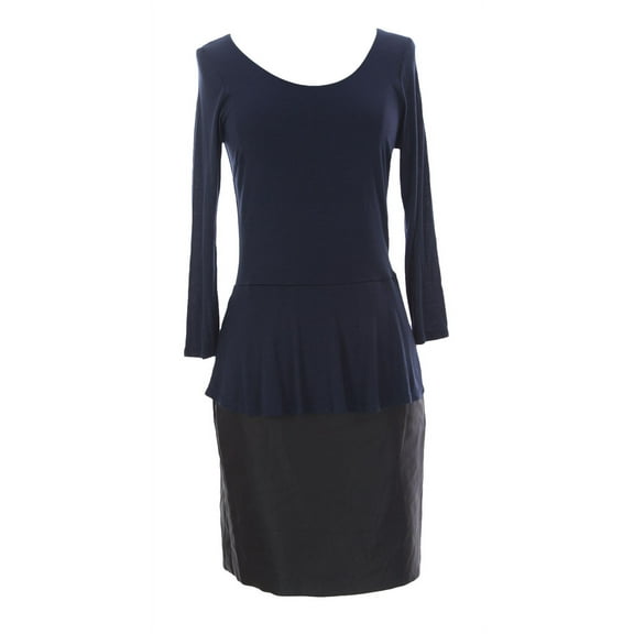 VELVET by Graham & Spencer Women's Colorblocked Dress Petite (0-2) Navy / Black