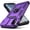Purple, variant on for iPhone XR Case,with Camera Lens Cover HD Screen Protector,[Military Grade] Ring Car Mount Kickstand Hybrid Hard PC Soft TPU Shockproof Protective Case for iPhone XR-Red