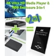thumbnail image 2 of Reproductor multimedia 4K Ultra HD JLZNLC con carcasa para HDD USB/SD, 2 of 8