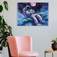 thumbnail image 3 of Fenyluxe Astronaut Canvas Wall Art Decor, Ready to Hang for Home, Office - Ideal Gift for Holidays 16x12in, 3 of 6