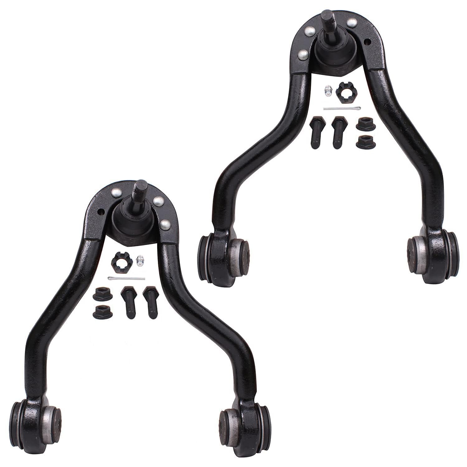 Detroit Axle - 15pc Front Suspension Kit for 4WD GMC Chevrolet Tahoe Yukon K1500 K2500 Cadillac Escalade Upper Control Arms Sway Bars Lower Ball Joints Tie Rods Pitman Arm Idler Arm Bracket Sleeves