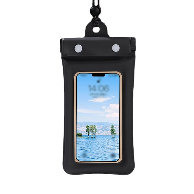 Sonducket Estuche para teléfono Impermeable Deportes acuáticos Natación Bajo el agua Teléfono celular Protector de bolsa seca con cordón Estuche de Deportes acuáticos Negro Sonducket OD024598-06