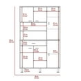 thumbnail image 4 of TUHOME Della 90 Kitchen Pantry  Engineered Wood Pantries in  White, 4 of 9