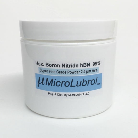 4 oz MICROLUBROL Hexagonal Boron Nitride hBN Lubricant Powder FINE 2.5 µ Micron