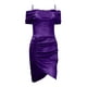 thumbnail image 2 of Gibobby Vestido de fiesta para mujer Vestido de primavera europeo y americano con borde 2022, vestido Irregular con cordón y forro polar ajustado Sexy(Morado,XL), 2 of 5