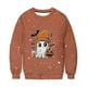 thumbnail image 5 of Heisall Womens Hoodies Halloween-themed Sparkling Print Round Neck Long Sleeve Fleece-lined Casual Sporty Fashion Sweatshirts, 5 of 9