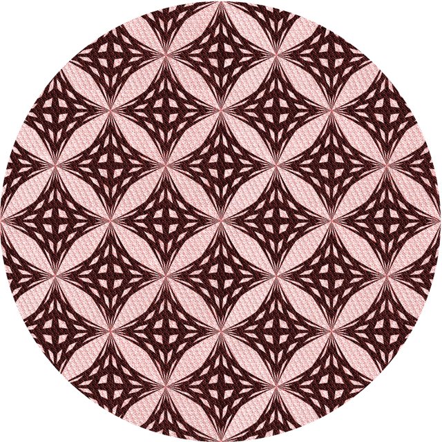 Ahgly Company Machine Washable Indoor Square Transitional Flamingo Pink Area Rugs, 3' Square