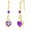 02-Amethyst-Yellow Gold, variant on FANCIME Women's 925 Sterling Silver March Birthstone Aquamarine Heart Infinity Dangle Earrings, Fine Jewelry Gifts for Her