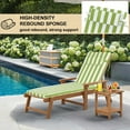 thumbnail image 4 of XXLYY Chaise Lounge Cushions Outdoor, Water-Resistant Patio Lounge Chair Cushion with Ties and Pillows, 3'' High-Density Foam Lounge Replacement Cushion for Lawn Pool, 4 of 6