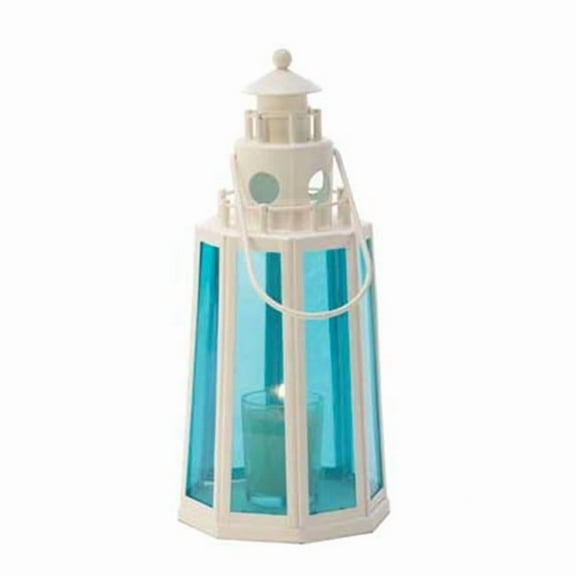 100 Blue And White Lighthouse Candle Lantern
