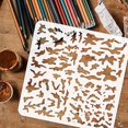 thumbnail image 3 of Camouflage Stencil for Painting 11.8x11.8inch Reusable Layered Camouflage Pattern Stencil Plastic Hollow Out Stencil for Painting on Wall Wood Furniture DIY Home Decor, 3 of 9