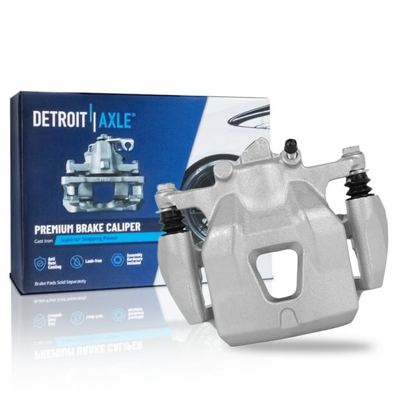 Detroit Axle - Front Left Brake Caliper for 97-01 Toyota Camry Lexus ES300, 99-03 Solara 98-04 Avalon Disc Brake Caliper w/Bracket 1998 1999 2000 2001 Replacement Driver Side Assembly