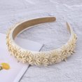 thumbnail image 6 of Unique Bargains 1 Pc Exquisite Fresh Floral Headband Beige, 6 of 6