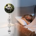 thumbnail image 3 of 12 Inch Wall Clock Battery Operated Silent Clock Decorative for Office, Kitchen, Outdoor, Living Room，Green Bamboo with Cartoon Panda Art on White Pattern, 3 of 4