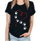 thumbnail image 2 of Fiudx Ofertas Flash Del Día Solo En Línea Camiseta Informal de Manga Corta con Cuello Redondo y Estampado de Letras a La Moda para Mujer, 2 of 4