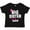 AB-Black, variant on Big Sister Again with Bow and Arrow Girls Toddler T-Shirt