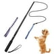 thumbnail image 2 of Juguete para perros al aire libre, varita extensible para jugar, juguetes interactivos divertidos para coquetear con mascotas. 69cm negro, 2 of 9